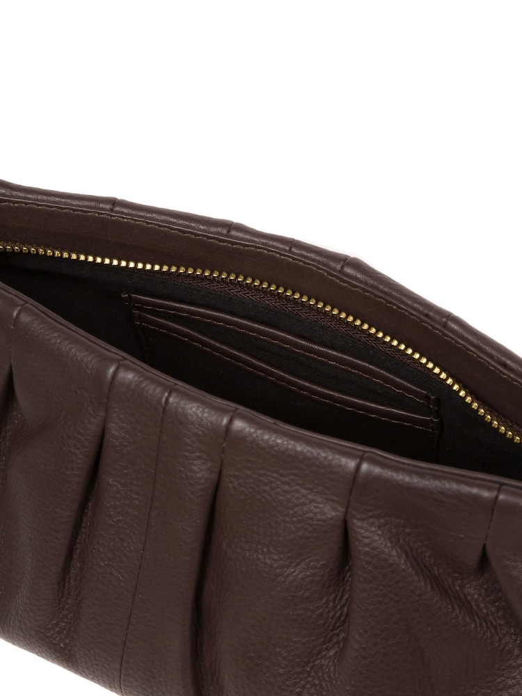 Pure Luxuries London Victoria Nappa Leather Grab Clutch Bag - Image 3 of 7