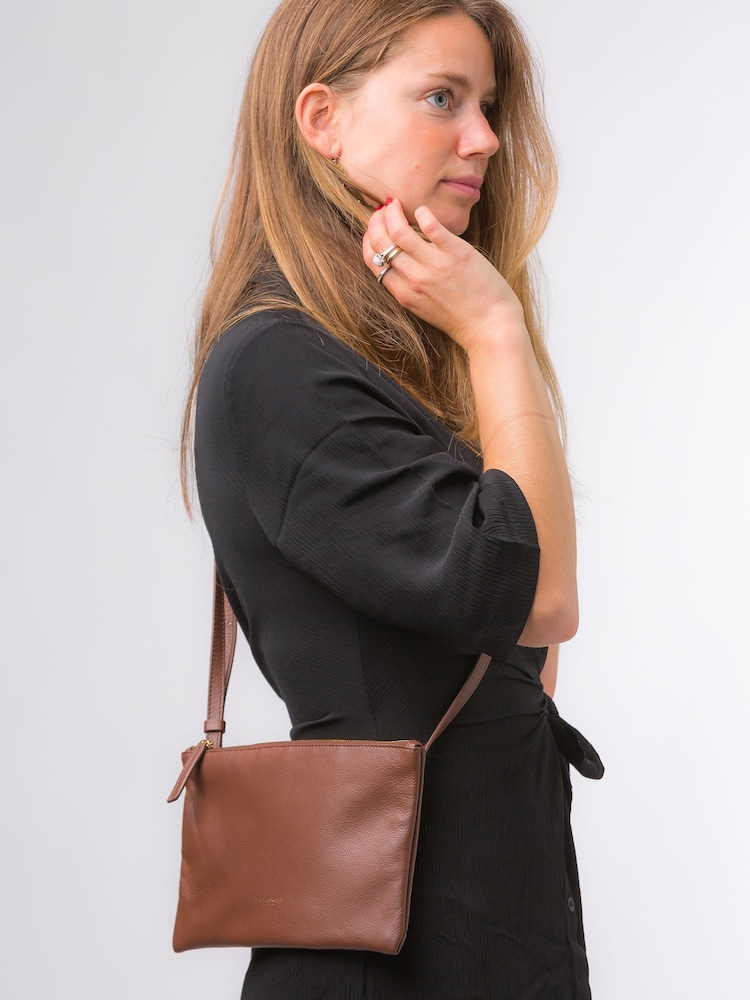 Pure Luxuries London Anya Nappa Leather Cross-Body Bag - Image 1 of 7
