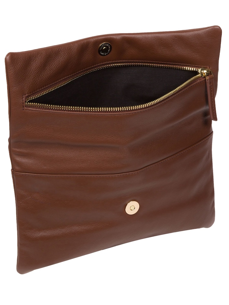 Pure Luxuries London Amelia Nappa Leather Clutch Bag - Image 4 of 4
