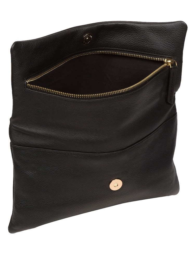 Pure Luxuries London Amelia Nappa Leather Clutch Bag - Image 5 of 5