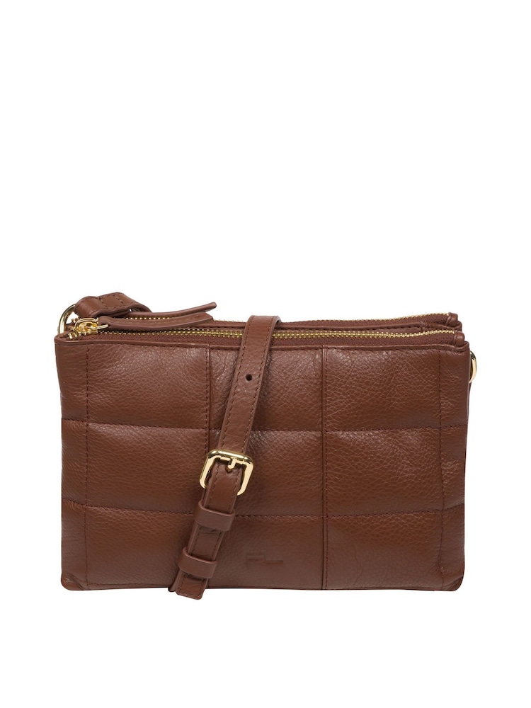Pure Luxuries London Carmen Nappa Leather Cross-Body Bag - Image 1 of 6