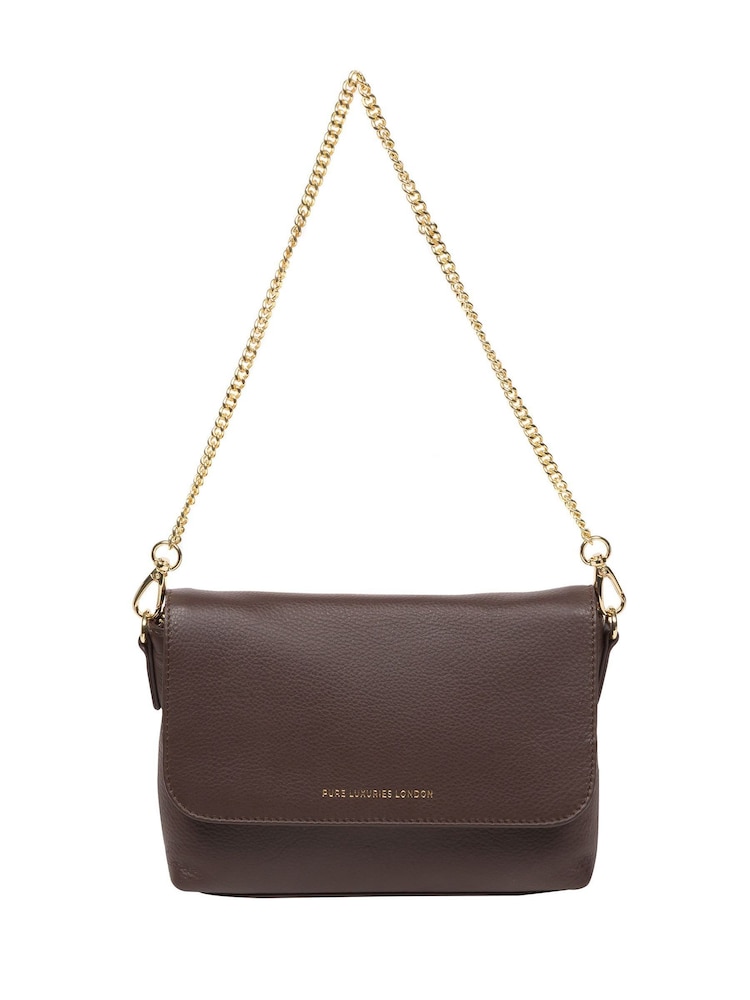 Pure Luxuries London Jazmine Nappa Leather Grab Clutch Bag - Image 1 of 7