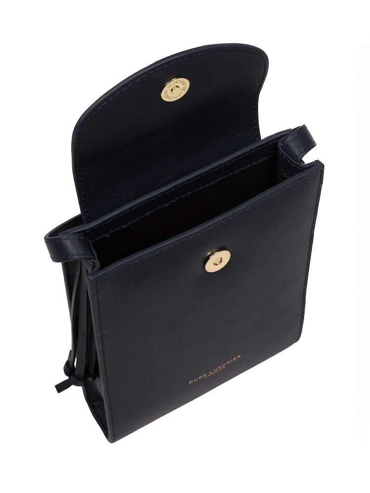 Pure Luxuries London Kiana Nappa Leather Cross-Body Phone Bag - Image 6 of 6 Pure Luxuries London Kiana Nappa Leather Cross-Body Phone Bag - Image 6 of 6