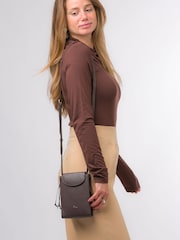 Pure Luxuries London Kiana Nappa Leather Cross-Body Phone Bag - Image 6 of 6