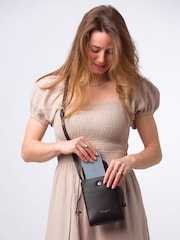Pure Luxuries London Kiana Nappa Leather Cross-Body Phone Bag - Image 3 of 7