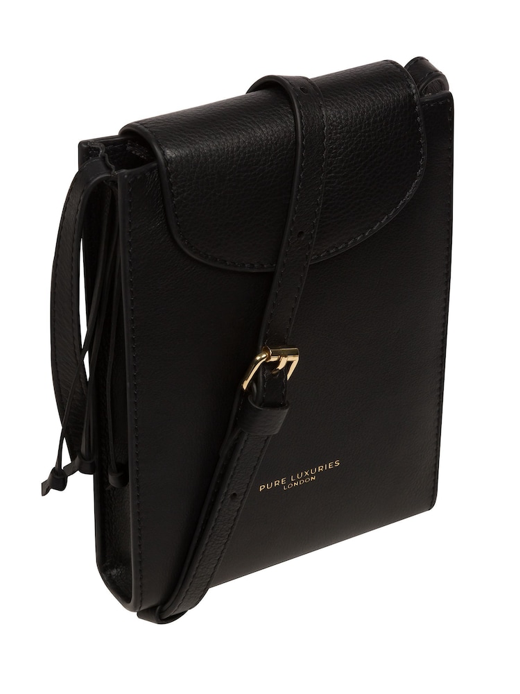 Pure Luxuries London Kiana Nappa Leather Cross-Body Phone Bag - Image 7 of 7