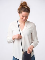 Pure Luxuries London Alaina Nappa Leather Cross-Body Phone Bag - Image 1 of 8