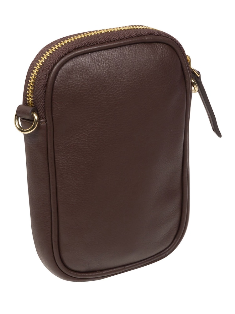 Pure Luxuries London Alaina Nappa Leather Cross-Body Phone Bag - Image 2 of 7
