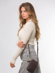 Pure Luxuries London Alaina Nappa Leather Cross-Body Phone Bag - Image 6 of 7