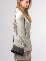 Pure Luxuries London Saffron Nappa Leather Cross-Body Clutch Bag - Image 2 of 7
