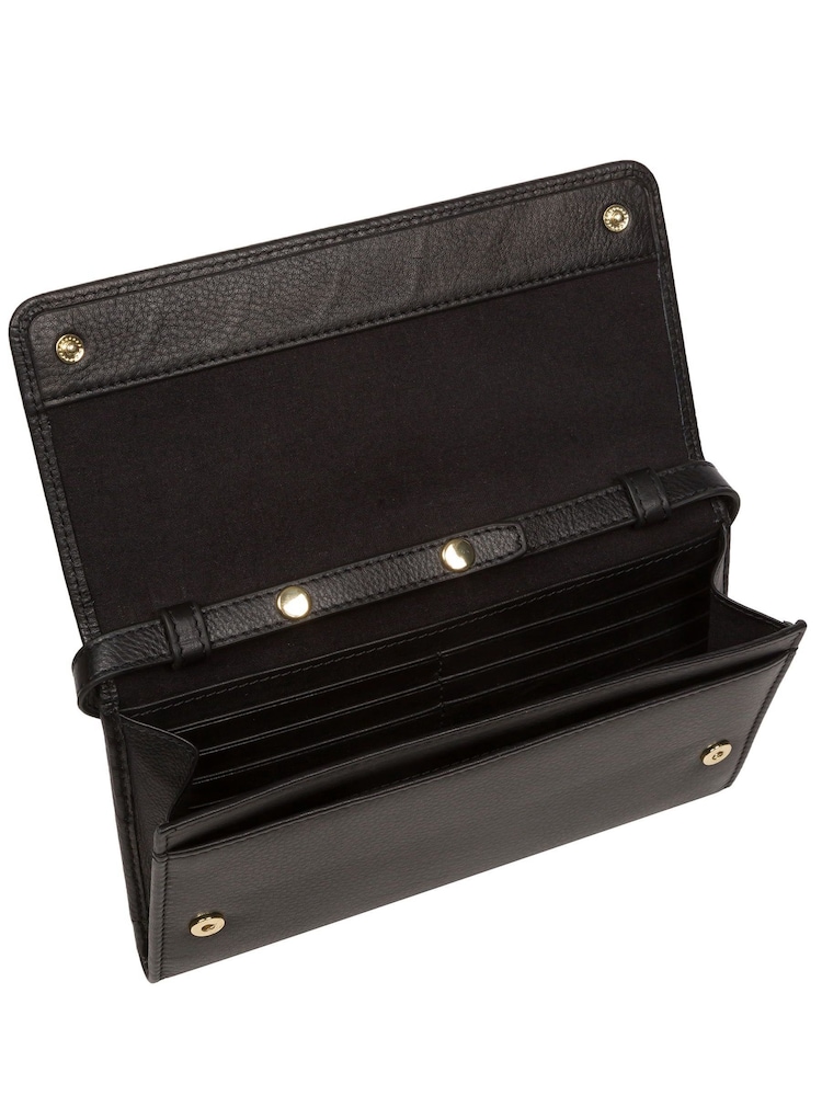 Negro - Bolso estilo bandolera azafrán de piel de napa de Pure Luxuries London - Imagen 7 de 7 Negro - Bolso estilo bandolera azafrán de piel de napa de Pure Luxuries London - Imagen 7 de 7