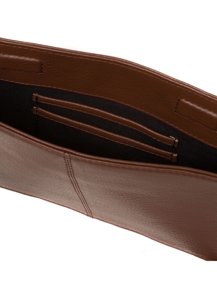 Pure Luxuries London Layla Nappa Leather Grab Clutch Bag - Image 5 of 7