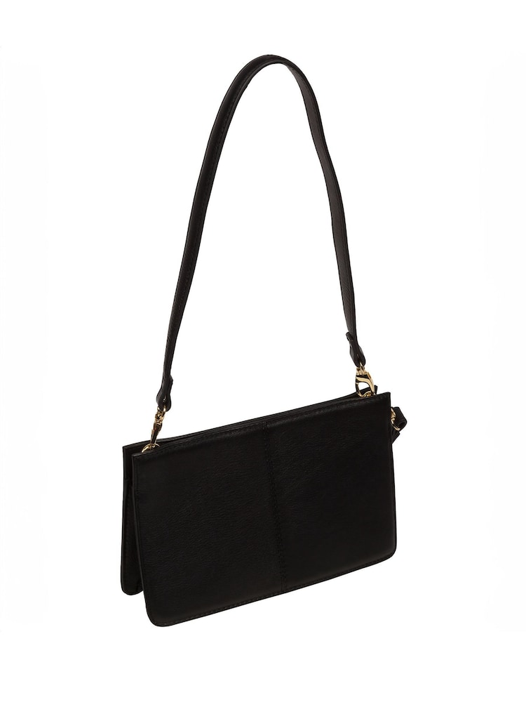 Pure Luxuries London Layla Nappa Leather Grab Clutch Bag - Image 5 of 8