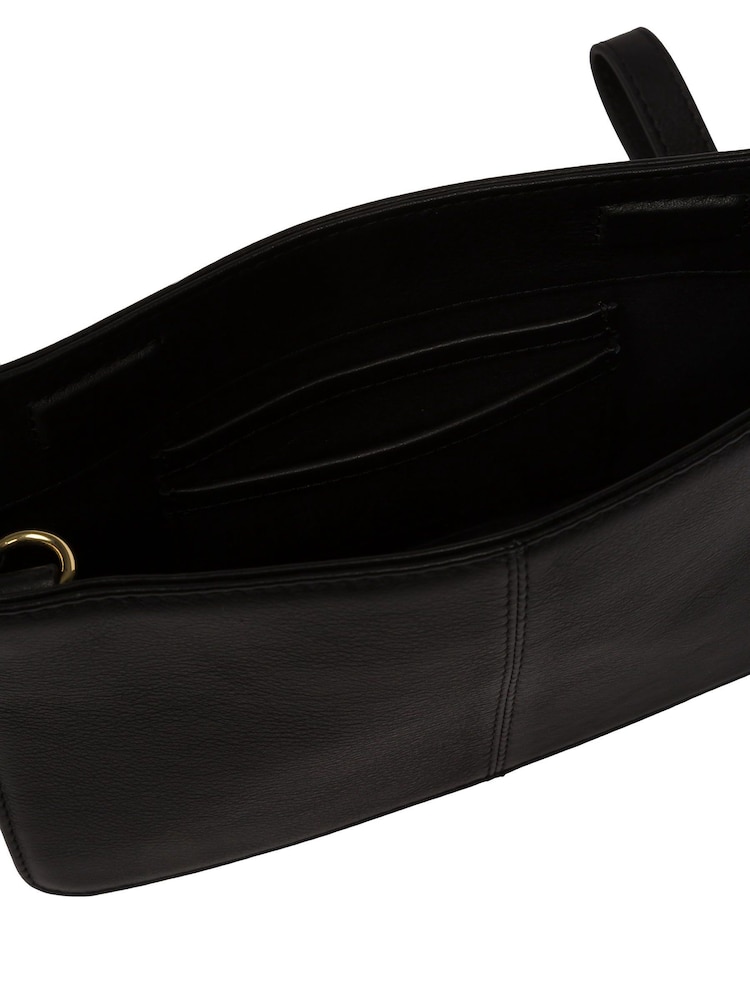 Pure Luxuries London Layla Nappa Leather Grab Clutch Bag - Image 8 of 8