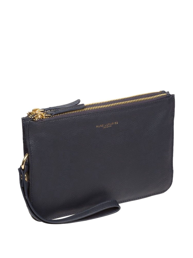Pure Luxuries London Addison Nappa Leather Clutch Bag - Image 3 of 6