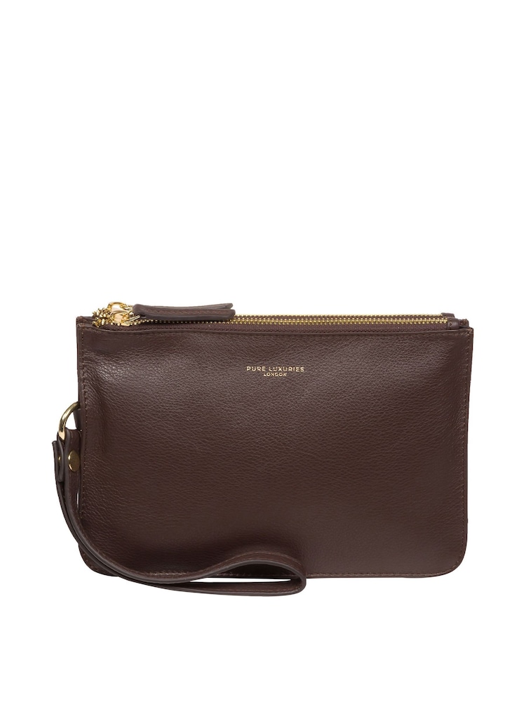 Pure Luxuries London Addison Nappa Leather Clutch Bag - Image 2 of 6