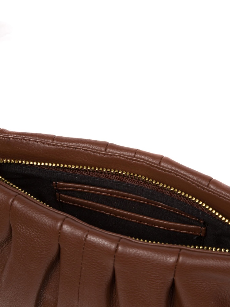 Pure Luxuries London Victoria Nappa Leather Grab Clutch Bag - Image 7 of 7