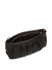 Schwarz - Pure Luxuries London Victoria Clutch aus Nappaleder mit Trageriemen - Bild 4 von 8