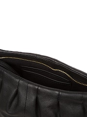 Schwarz - Pure Luxuries London Victoria Clutch aus Nappaleder mit Trageriemen - Bild 5 von 8