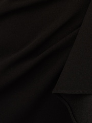 Adrianna Papell Ruffle Crepe Halter Gown - Image 7 of 7