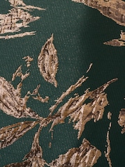Adrianna Papell Green Ruffle Jacquard Dress - Image 7 of 7