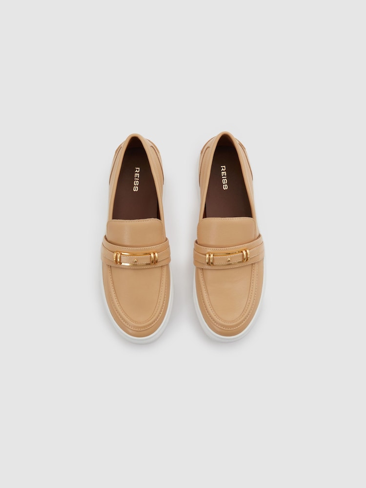 Tênis Loafers de couro Reiss Adelina - Imagem 2 de 5