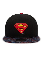 New Era® Kids Superman 9FIFTY Snapback 100% Cotton Black Cap - Image 2 of 5