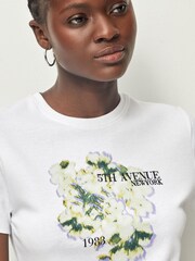 Ecru Slim Fit Graphic T-Shirt - Image 5 of 7