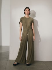 Khaki Green Utility Jumpsuit - Image 2 of 6