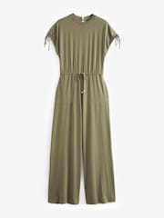 Khaki Green Utility Jumpsuit - Image 5 of 6