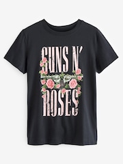 Black Guns N Roses Licence Band T-Shirt - Image 5 of 6