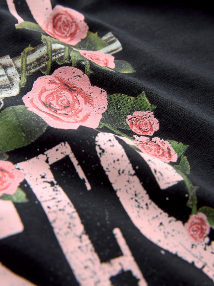 Black Guns N Roses Licence Band T-Shirt - Image 6 of 6