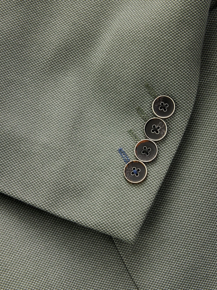 Green Slim Fit Motionflex Stretch Jersey Blazer - Image 13 of 13