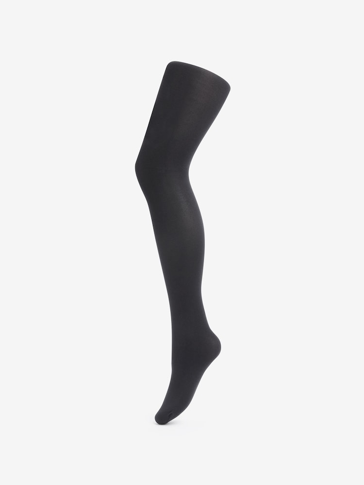 Pour Moi Black Silhouette Velvet Touch 50 Denier Tights 2 Pack - Image 5 of 5
