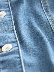 Mittelblau - Denim-Hemdkleid mit Gürtel - Bild 6 von 6