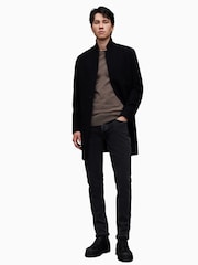 AllSaints Brown Mode Merino Crew Jumper - Image 4 of 6