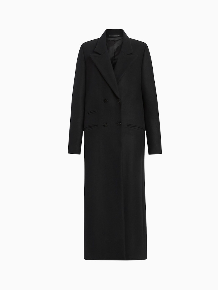 AllSaints Black Ellen Coat - Image 7 of 7 AllSaints Black Ellen Coat - Image 7 of 7