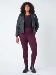 Roman Purple Curve Stretch Denim Jeggings - Image 1 of 5