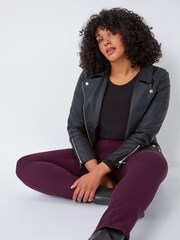Roman Purple Curve Stretch Denim Jeggings - Image 4 of 5