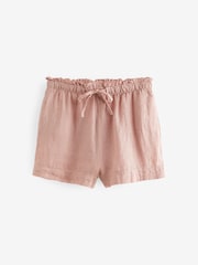 Pink Linen Shorts Set - Image 8 of 9