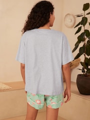 Sage Green Scion at Next Flamingo Short Set Pyjamas - Image 3 of 9