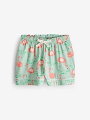 Sage Green Scion at Next Flamingo Short Set Pyjamas - Image 8 of 9