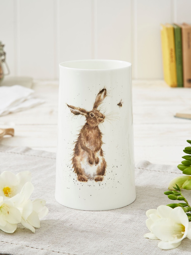 Royal Worcester White Wrendale Designs Medium Vase - Image 2 of 6