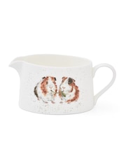 Royal Worcester White Wrendale Designs Guinea Pig Sauce Boat - Image 4 of 6