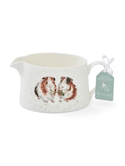 Royal Worcester White Wrendale Designs Guinea Pig Sauce Boat - Image 5 of 6