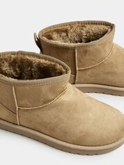Yours Curve Natural Extra-Wide Fit Faux Fur Boots - Image 5 of 5