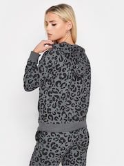 PixieGirl Petite Grey Leopard Print Hoodie - Image 2 of 4