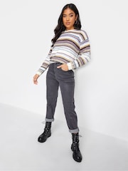 PixieGirl Petite Multi Colour Fairisle Jumper - Image 3 of 4