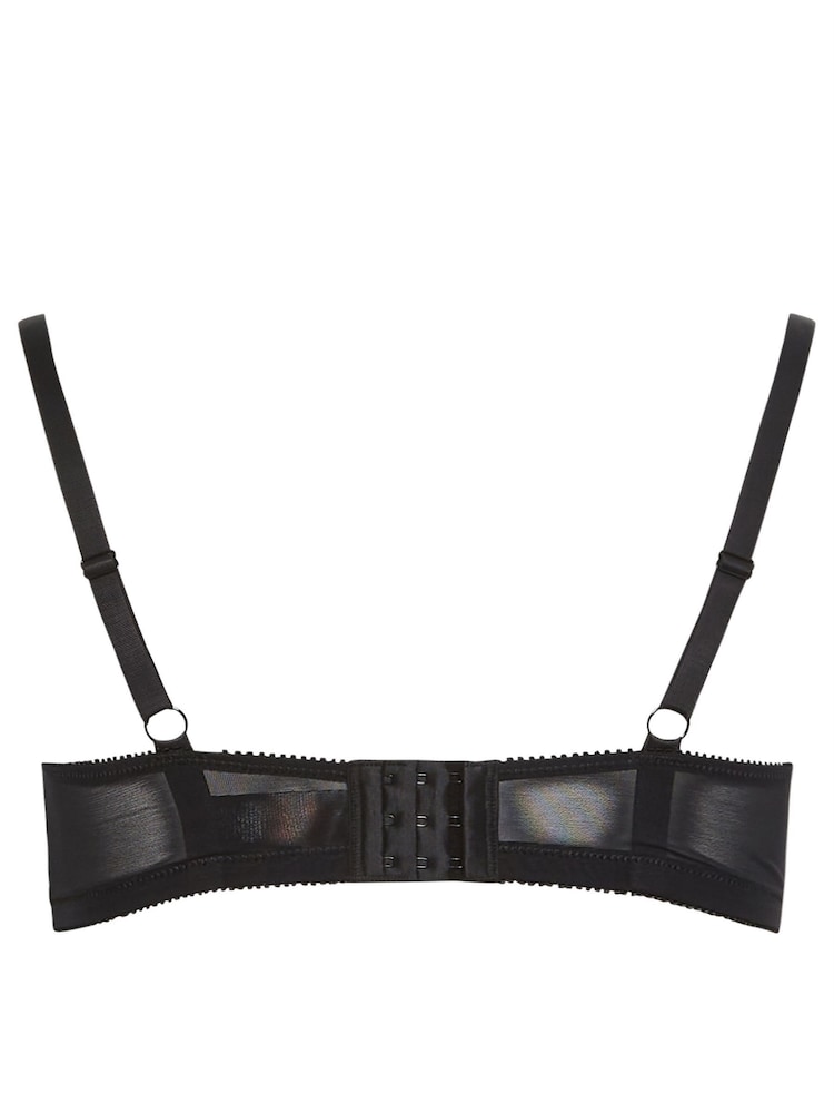 Yours Curve Purple Contrast Lace Padded Bra - Image 6 of 6