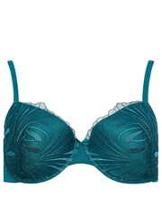 Yours Curve Black Leaf Embelished T-Shirt Bras 2 Pack - Image 2 of 5